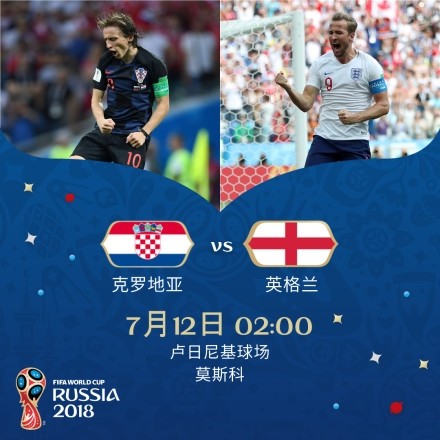 世界杯半決賽：克羅地亞VS英格蘭，誰會晉級決賽？